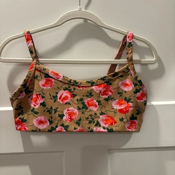 Aerie Offline Rose Print Sports Bra - Picture 1 of 4